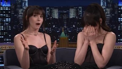 Anne Hathaway recibió un incómodo silencio de la audiencia en “The Tonight Show”