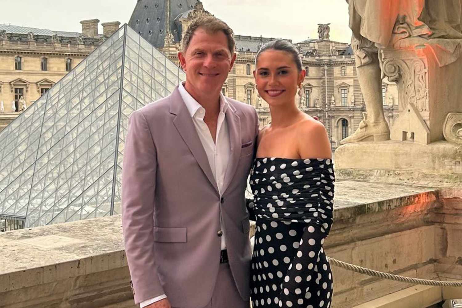Bobby Flay and Daughter Sophie Are All Dressed Up at the Louvre During Father-Daughter Trip for the Paris Olympics