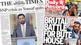 Scotland's papers: Yousaf quits and the 'battle for Bute House'