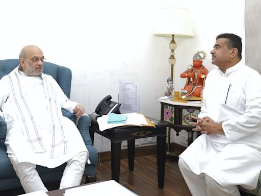 Leader of Bengal opposition Suvendu Adhikari meets MoHA Amit Shah: ‘Gave him footage of mob violence in WB’