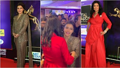 Watch: Kajol, Sushmita Sen share a candid moment at award show