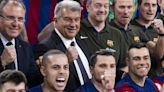 El Media Day del Barça Futsal, con visita de Laporta, en imágenes