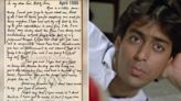 Viral: Salman Khan's Post-Maine Pyar Kiya Letter From 1990 Is Thrilling The Internet