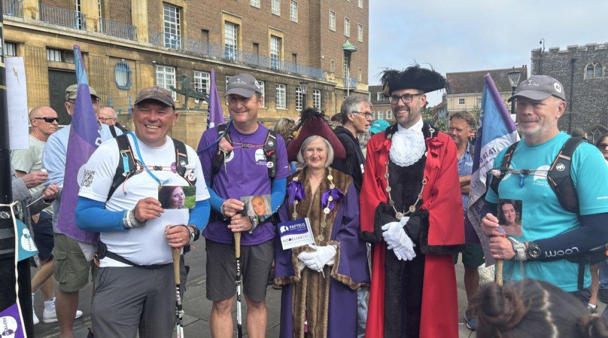 Three Dads Walking complete journey in Norwich