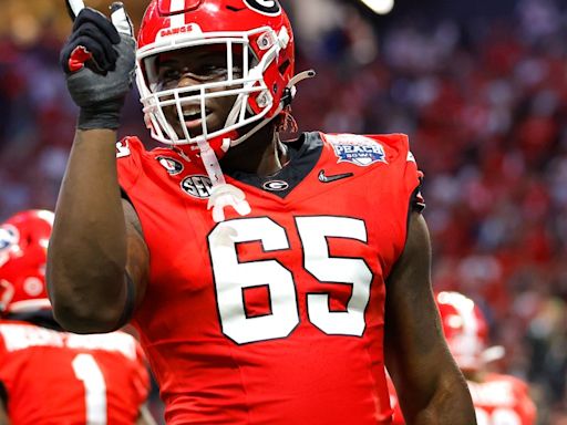 Georgia offensive tackle Amarius Mims NFL draft odds