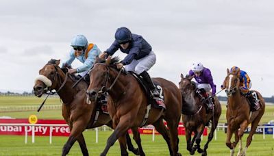 Wayne Lordan enjoys much better Irish Derby day with Railway Stakes success on Henri Matisse