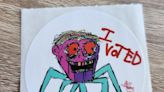 The Hero Of This Election Is The Freaky Little Spider On Ulster County's "I Voted" Stickers