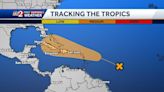 Disturbance in interaction with tropical wave