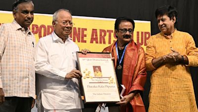 Mylapore Fine Arts Club honours theatre artist Maadhu Balaji