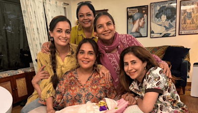 Viral: Richa Chadha's daughter meets 'maasis' Shabana Azmi, Urmila Matondkar, Dia Mirza and Tanvi Azmi [PIC]