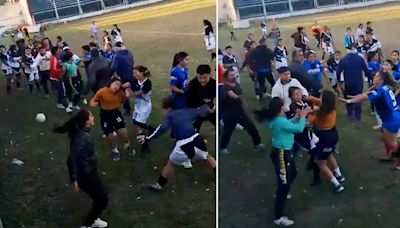 Escándalo en Tucumán: un partido de fútbol femenino se suspendió por una batalla campal entre las jugadoras