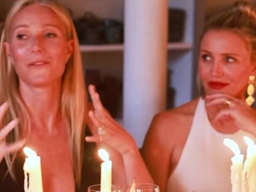 Cameron Diaz and Gwyneth Paltrow are seen in rare video