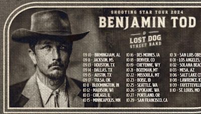 Benjamin Tod & Lost Dog Street Unveils Details for Shooting Star Tour For Fall 2024