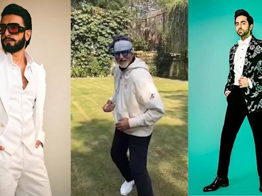 Amitabh Bachchan shares his goofy running video, Ranveer Singh and Ayushmann reacts