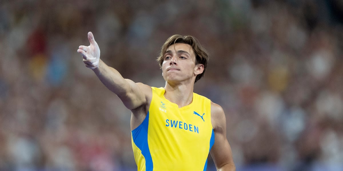 Mondo Duplantis breaks pole vault world record in gold-medal performance at Olympics