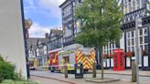 Firefighters tackle blaze at town centre business