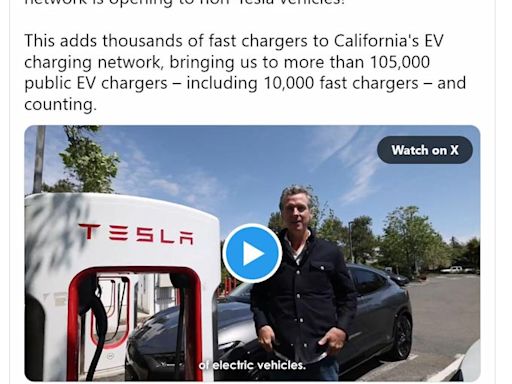 Governor Gavin Newsom’s Office Announces There’s Now 1 Fast Charging Station for Every 5 Gas Stations in California