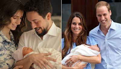 Princess Rajwa's return home with royal baby is just like Princess Kate's