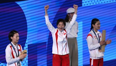 China gana el oro en plataforma de 10 metros femenina en los Juegos de París