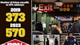 Attacks in NYC transit jump a massive 50% as subway murders surge: stats