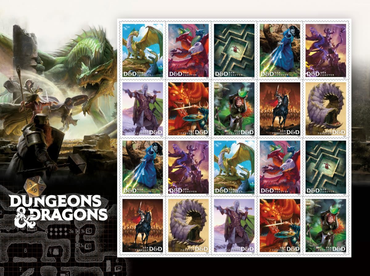 DUNGEONS & DRAGONS Stamps Will Release at Gen Con