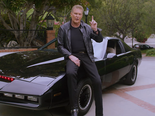 David Hasselhoff cracks out the old leather jacket and KITT from Knight Rider to tell gamers to 'grab your joysticks' and fight global warming