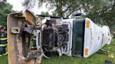 8 dead after bus carrying farm workers in Florida hit by truck, whose driver is charged with DUI-manslaughter