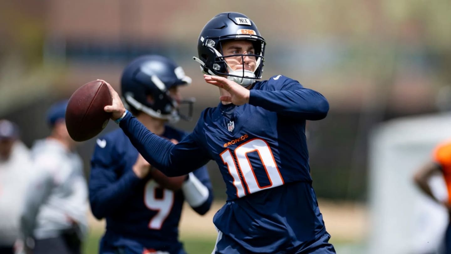 LOOK: First Images of Bo Nix Throwing in Broncos Uniform Leaked