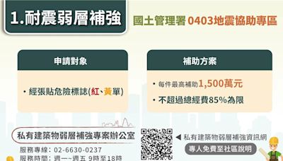 花蓮建物紅單72件、已拆除3案 國土署：1案有共識重建