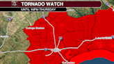 Severe weather update: Tornado watch for southeast Texas until 10 p.m. Thursday
