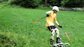 Andri Ragettli Tries Out The Dying Sport Of Grass Skiing