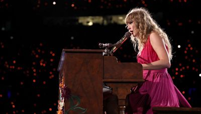 Taylor Swift Blushes While Singing 'Fifteen' at Lyon Eras Tour Stop: 'Dating the Boy on the Football Team'