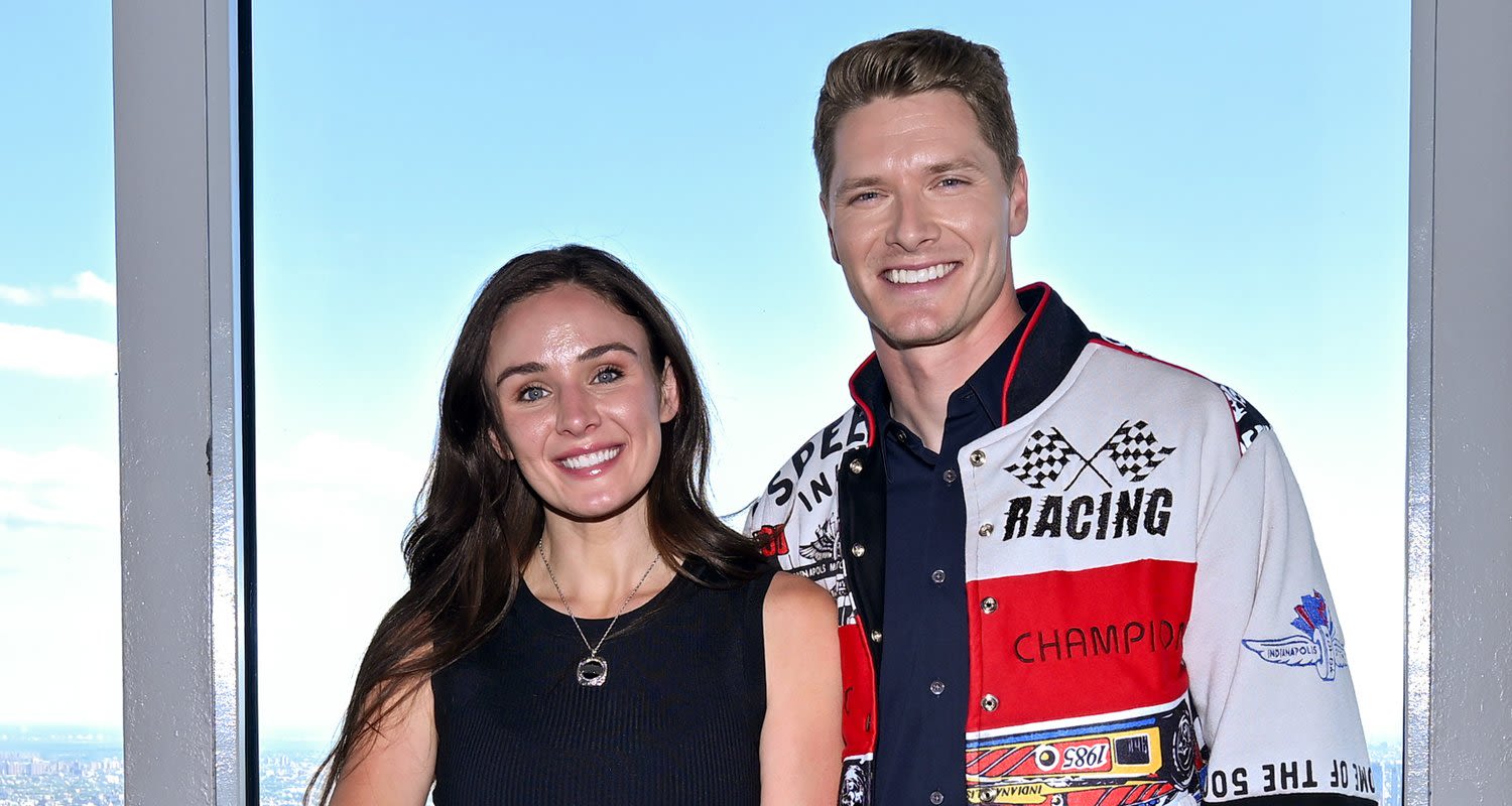 IndyCar Driver Josef Newgarden Visits Empire State Building With Wife Ashley After Indy 500 Win