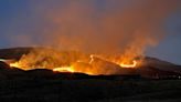 Wildfire burning north of Coalinga