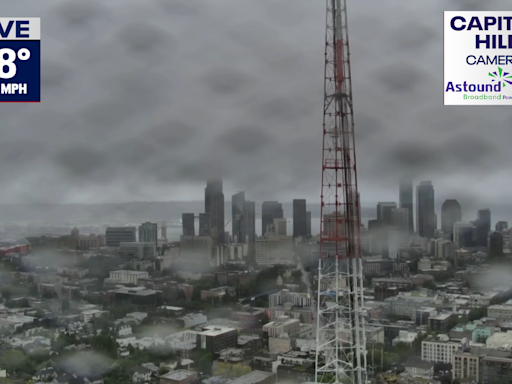 Seattle weather: Heavy rain, gusty winds and cool temperatures continue Monday