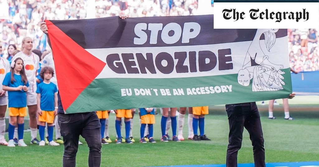 Wembley on alert for pro-Palestine protests at Champions League final after ‘wretched’ stunt