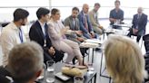 Encuentro de la presidenta de les Illes Balears, Marga Prohens, con empresarios en el Foro del Mediterráneo