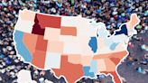 Population map reveals states growing, shrinking the quickest