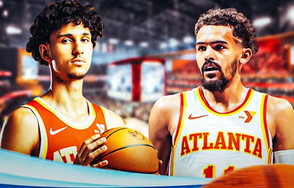 Trae Young’s lukewarm take on Hawks drafting Zaccharie Risacher