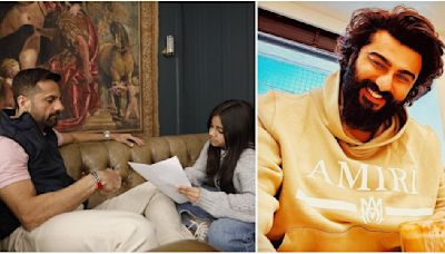 Housefull 5: Fardeen Khan is joined by his ‘cubs to the office’; Arjun Kapoor is all hearts as actor rehearses his lines with daughter; PICS