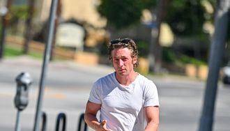 Just Jeremy Allen White Smoking a Cig on the Beach