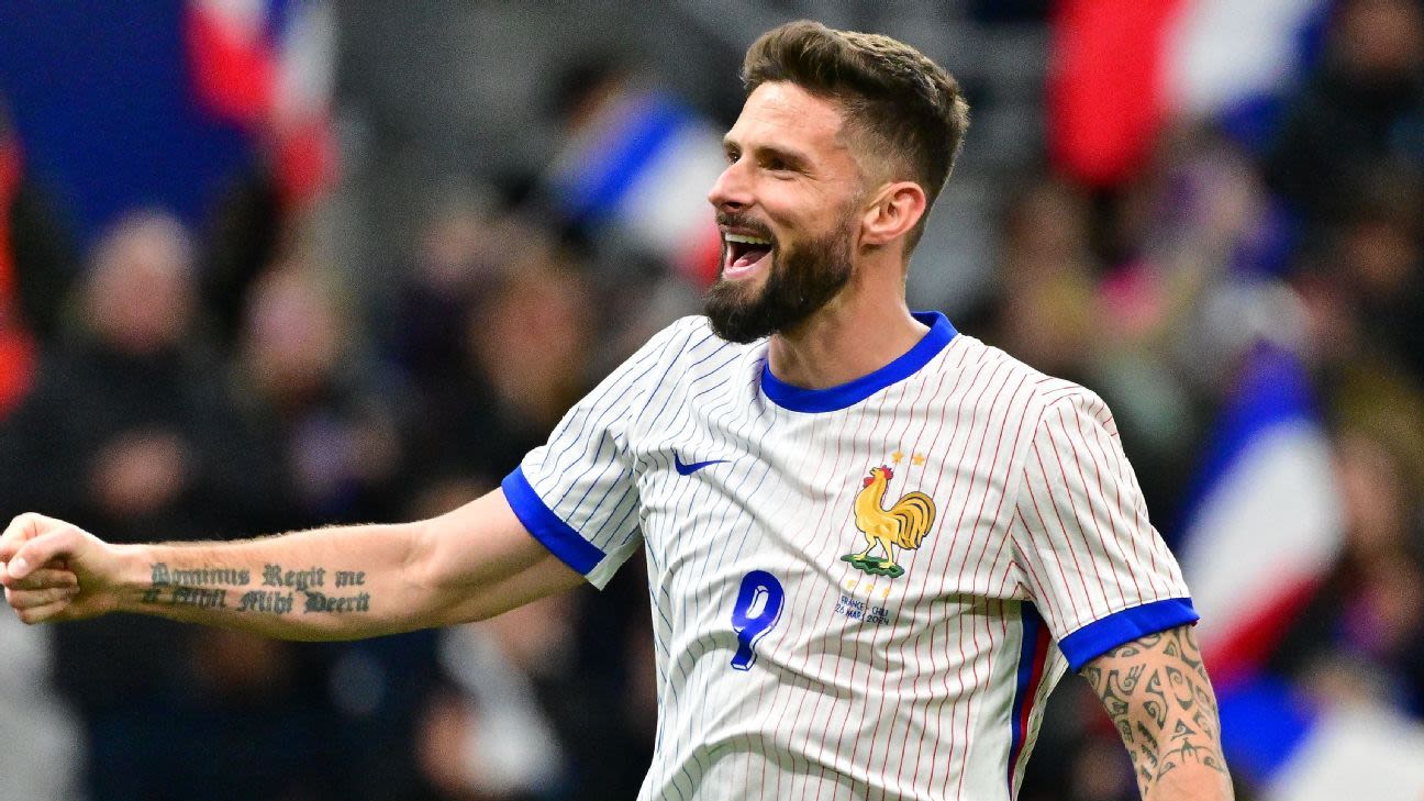 Giroud to retire from France duty after Euro '24