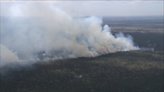 Firefighters battle wildfire in New Jersey