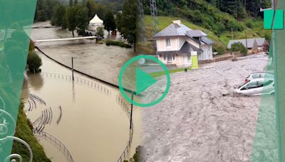 Pluies, crues... Lourdes inondée et route effondrée dans les Pyrénées-Atlantiques, 4 départements en vigilance