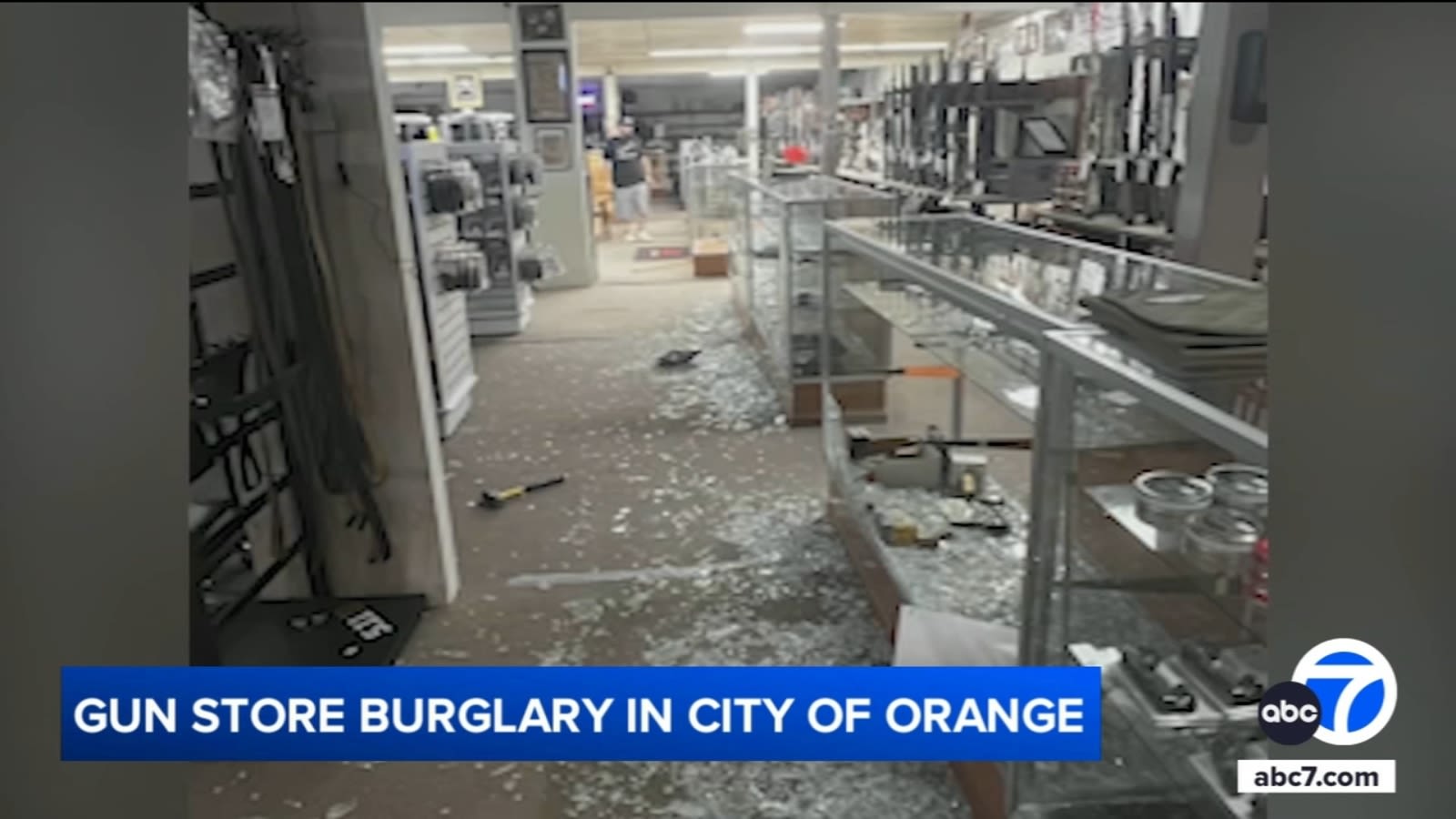 Thieves smash car into OC gun store, steal 85 weapons