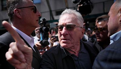 Robert De Niro spars with MAGA loyalists outside Trump criminal trial