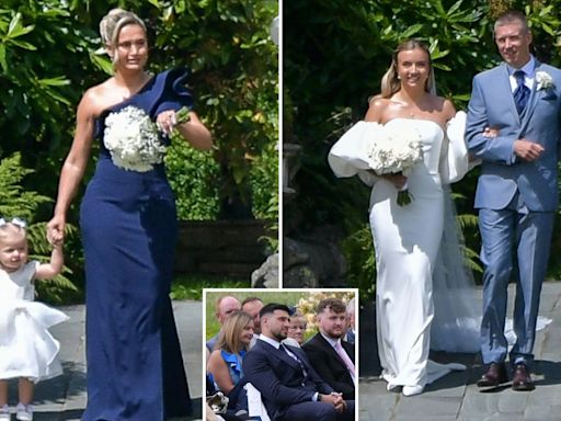 Bridesmaid Molly Mae looks emotional at sister Zoe's wedding