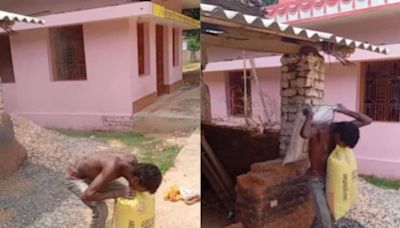 Watch: Man Lifts 50 Kg Cement Bag Using Teeth - News18