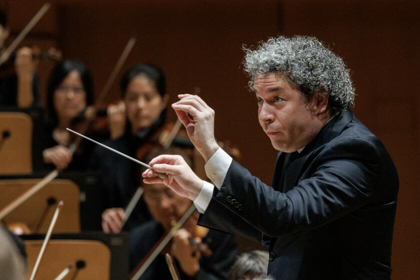 Column: Gustavo Dudamel has two years left on his L.A. Phil contract, but we already feel his absence