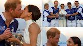 Meghan Markle and Prince Harry kiss at charity polo match after Netflix announcement